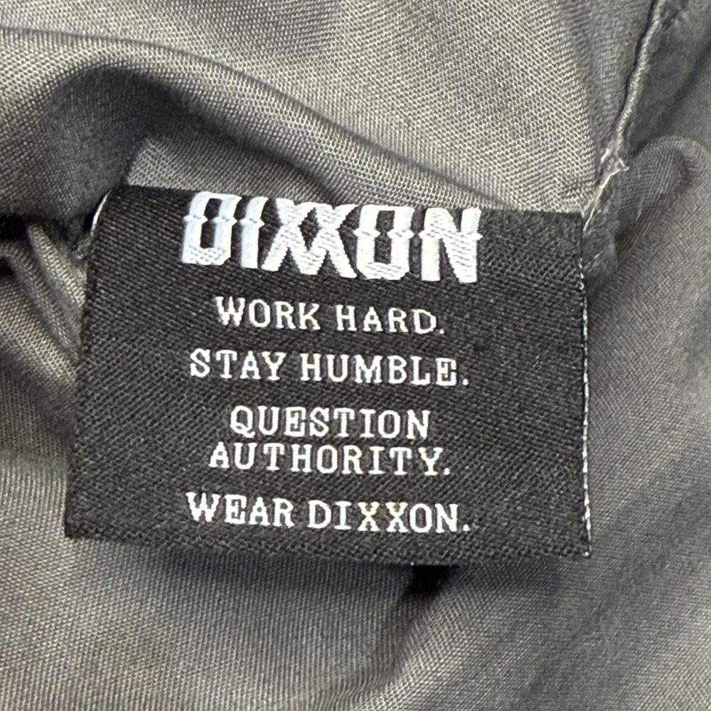 Dixxon Workforce Shirt Mens Large Gray Short Sleeve Button Up Workwear Utility - Picture 6 of 12